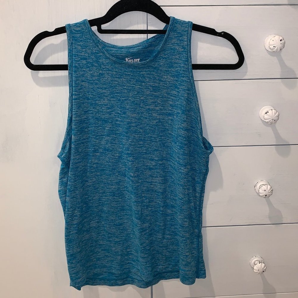 Blue Nike Tank Top Dri-fit
